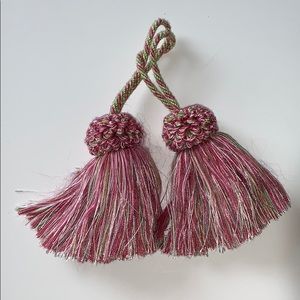 Multicolored Pair of Decorative Tassels